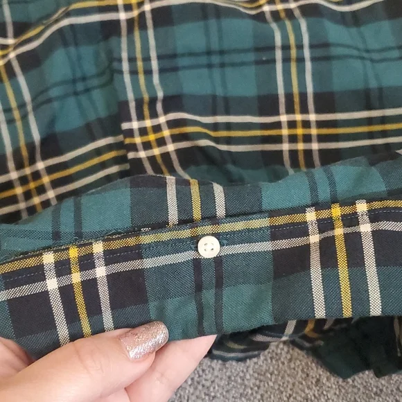NWT American Living Mens Plaid Longsleeve
